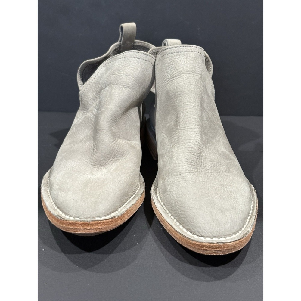 Charleston Shoe Co Federal Gray Suede Ankle Boots Women's 6.5 Soft Suede